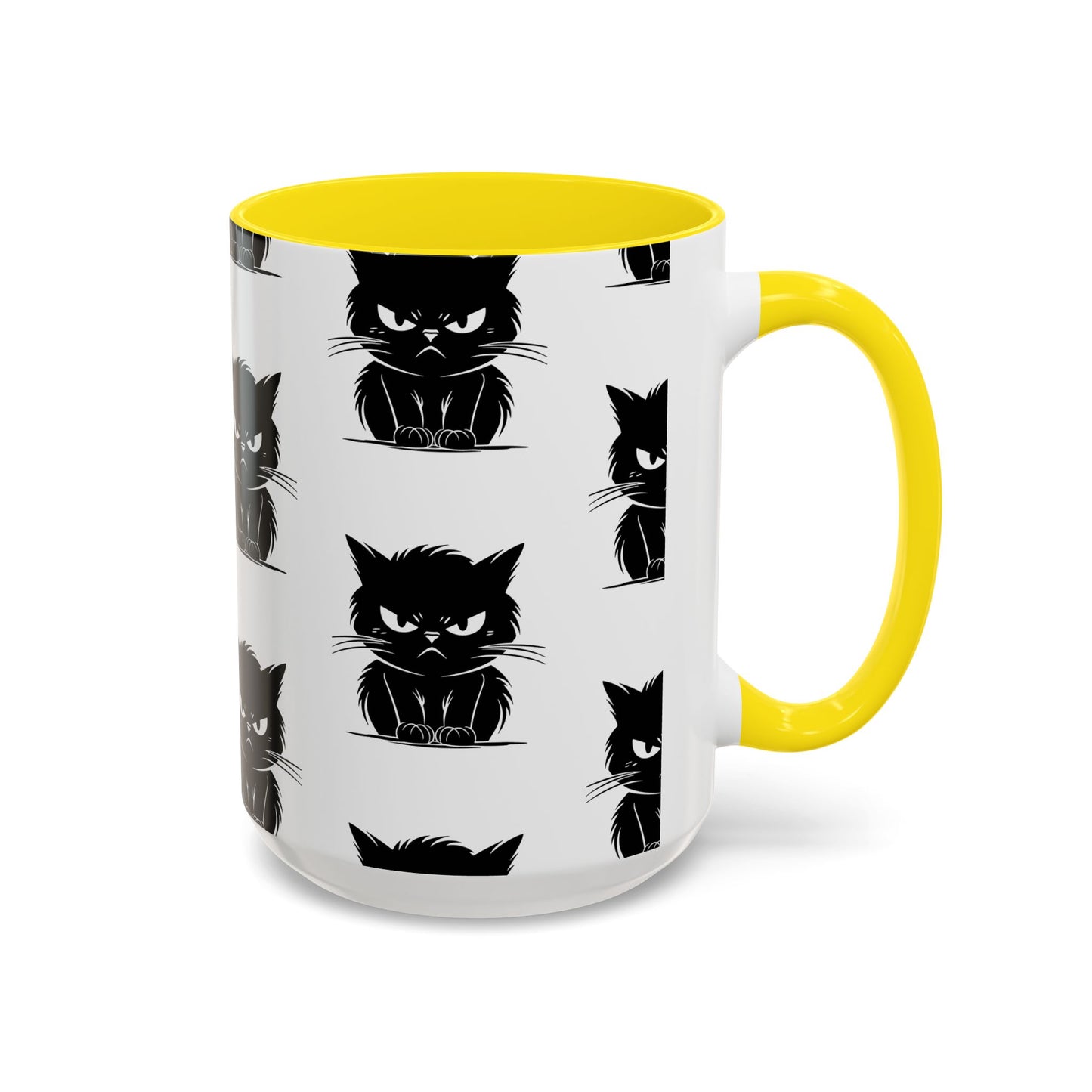 Angry Cat 2-Tone Coffee Mug