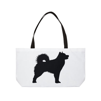 Malamute Silhouette Weekender Tote Bag