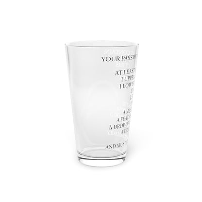 Password Drinking Glass