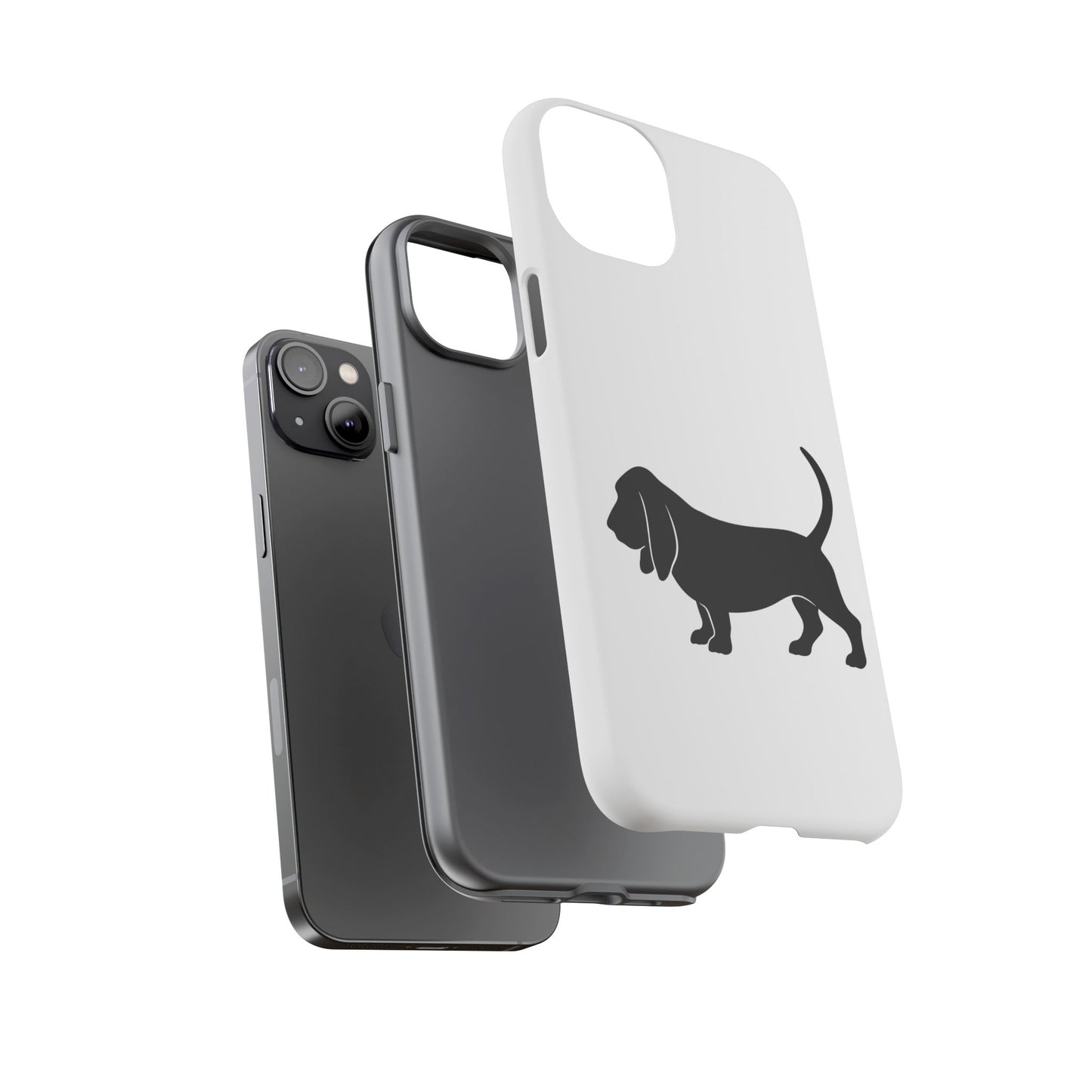Basset Hound Silhouette iPhone Case