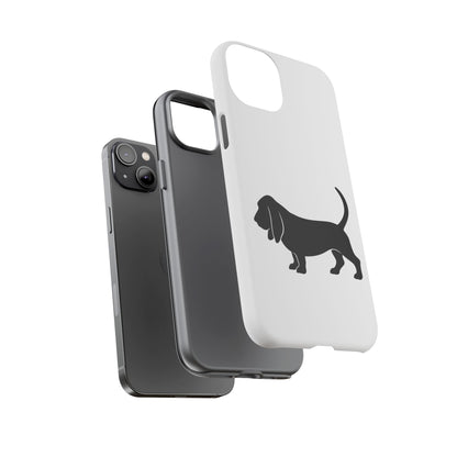 Basset Hound Silhouette iPhone Case