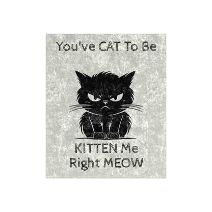 Kitten Me Crushed Velvet Blanket