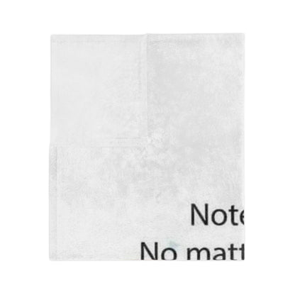 Note To Self Velveteen Microfiber Blanket