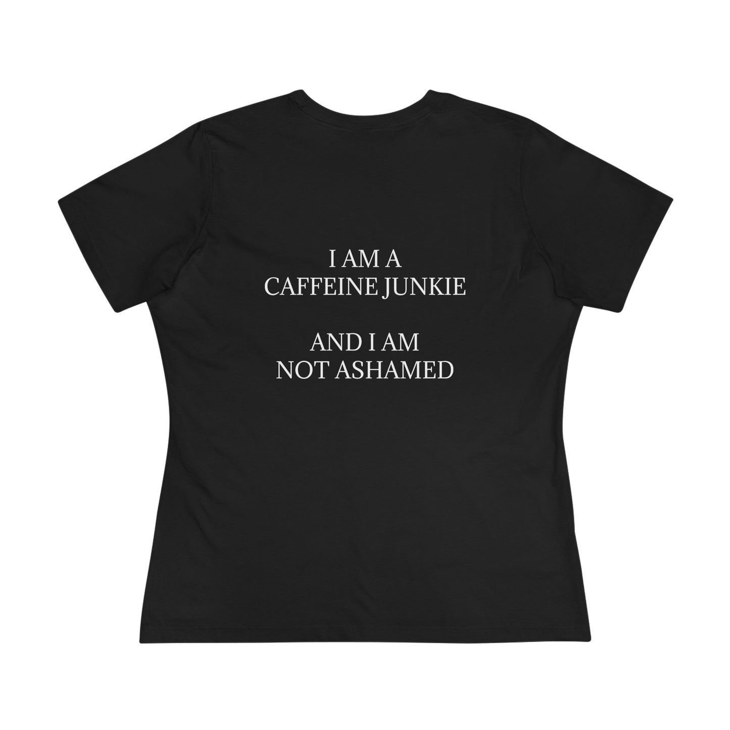 Caffeine Junkie Women's Short Sleeve Crewneck Tee
