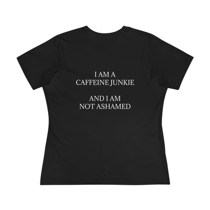 Caffeine Junkie Women's Short Sleeve Crewneck Tee