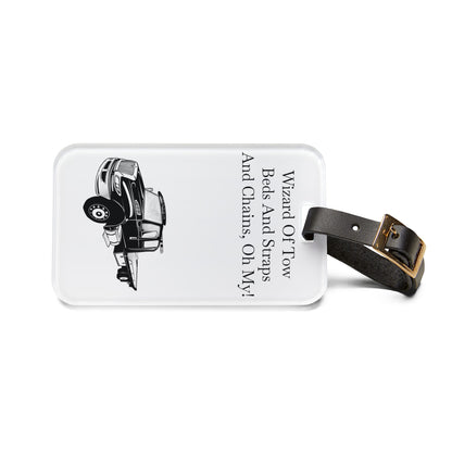 Wizard Of Tow Leather Strap Luggage Tag
