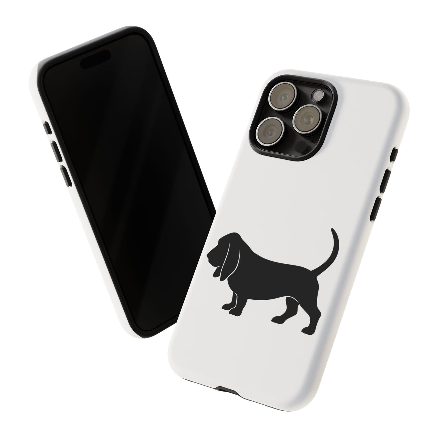 Basset Hound Silhouette iPhone Case
