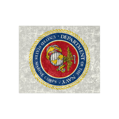 US Marine Corps Crushed Velvet Blanket