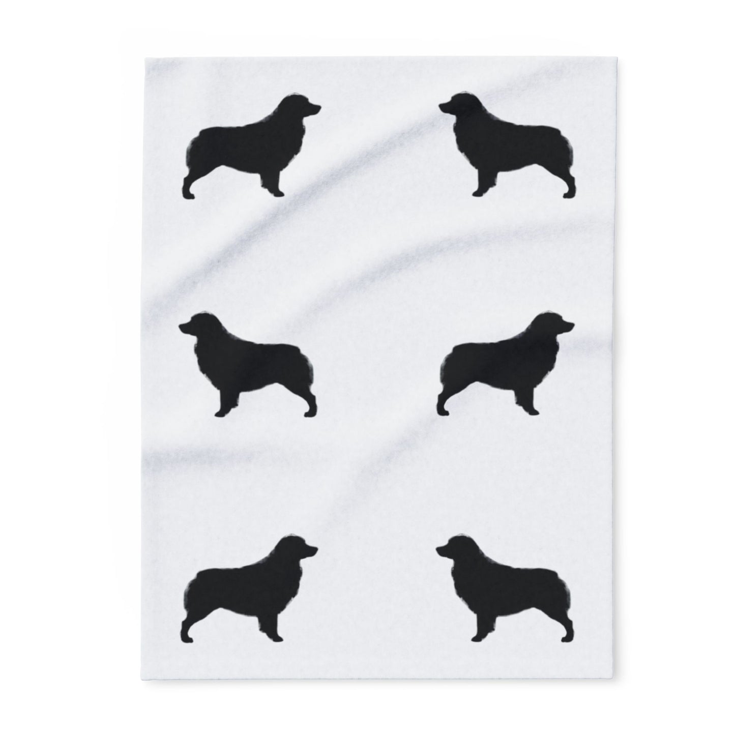 Aussie  Silhouette Arctic Fleece Blanket
