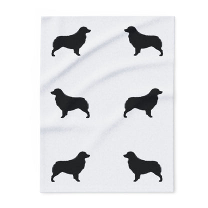 Aussie  Silhouette Arctic Fleece Blanket