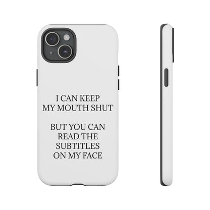 Subtitles iPhone Case