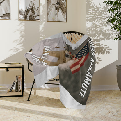 All-American Breed Velveteen Microfiber Blanket