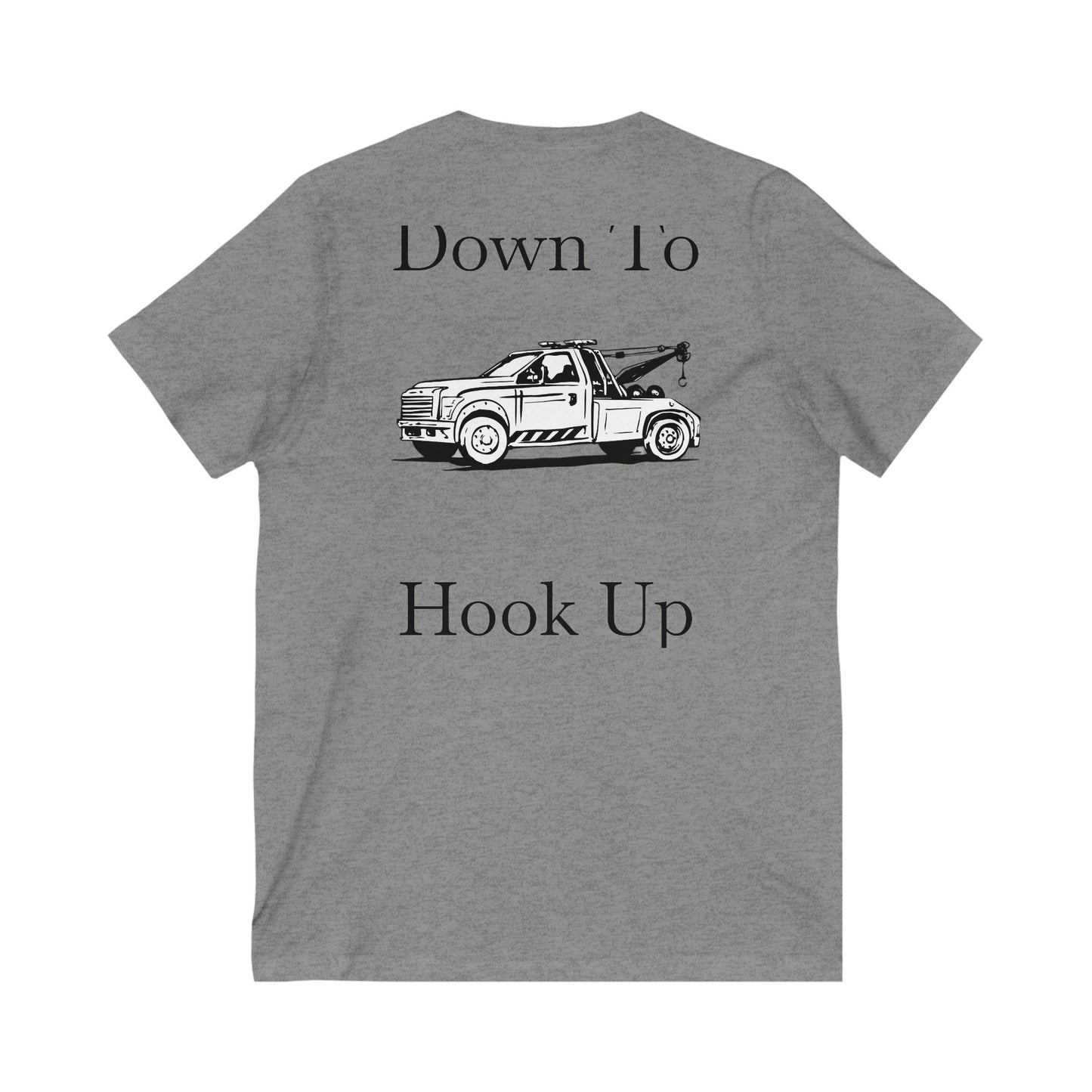 Down To Hook Up Unisex Short Sleeve V-Neck Tee