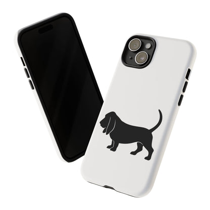 Basset Hound Silhouette iPhone Case