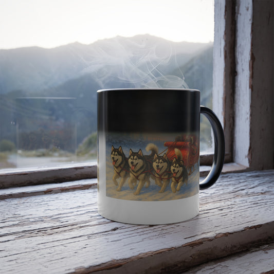Dashing Through The Snow Color Changing Mug