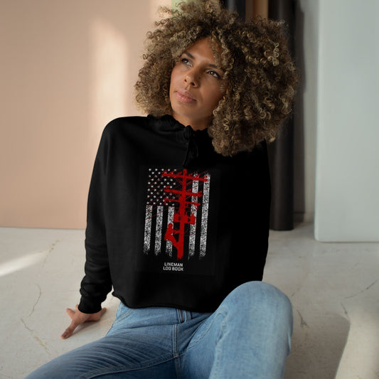 Lineman Women's Crop Hoodie