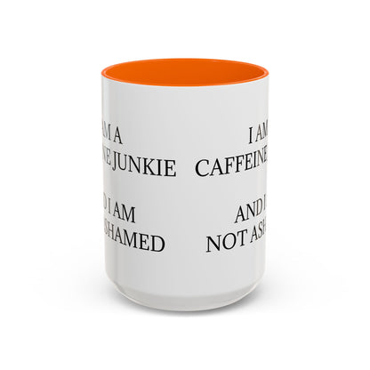 Caffeine Junkie 2-Tone Coffee Mug