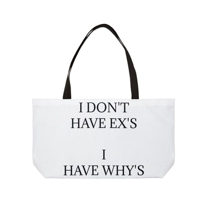 X's And Y's Weekender Tote Bag