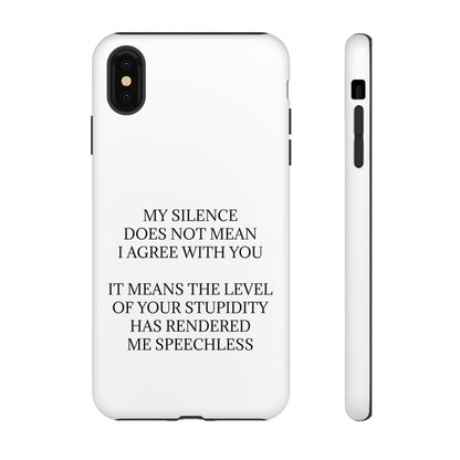 Speechless iPhone Case