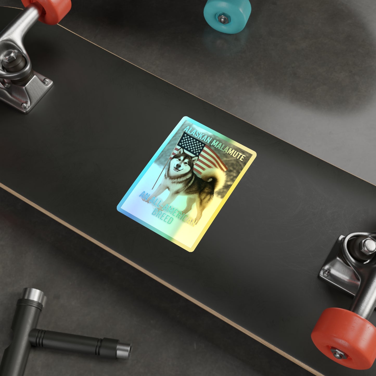 All-American Breed Holographic Sticker