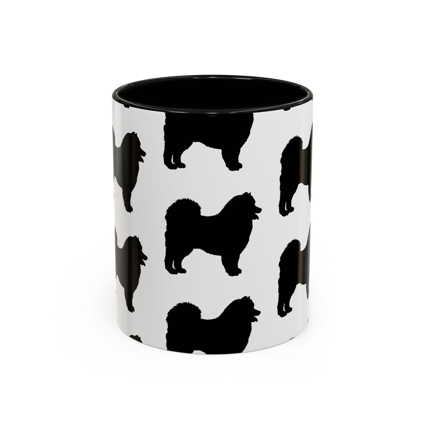 Samoyed Silhouette 2-Tone Coffee Mug
