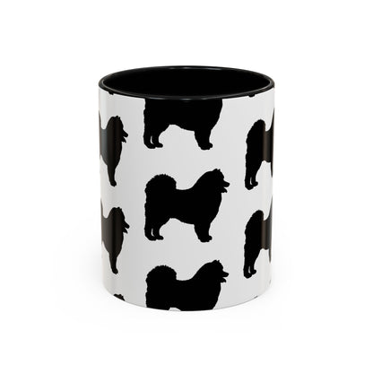 Samoyed Silhouette 2-Tone Coffee Mug