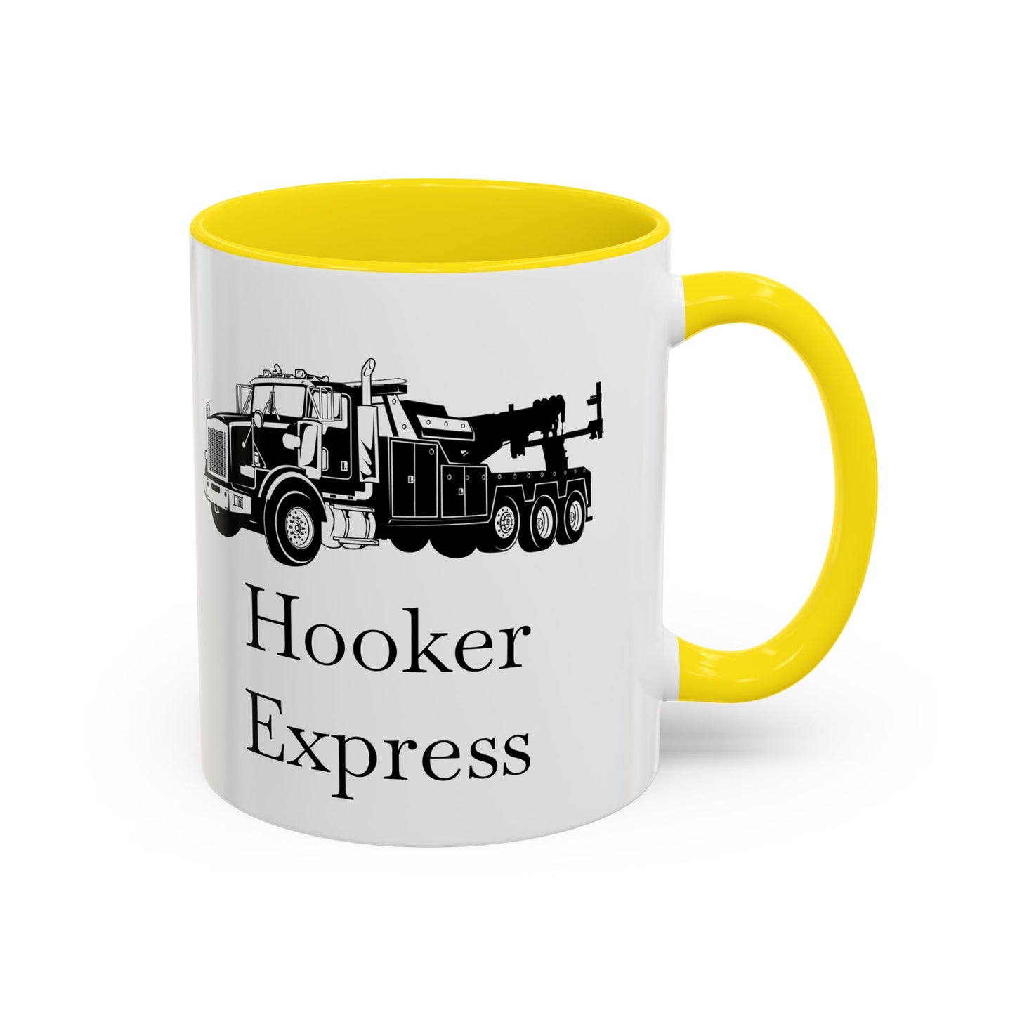 H**ker Express Heavy Tow Truck 2-Tone Coffee Mug