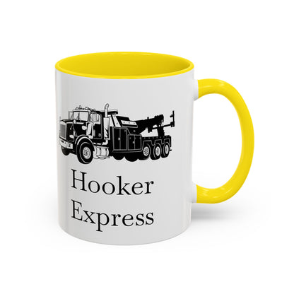 H**ker Express Heavy Tow Truck 2-Tone Coffee Mug