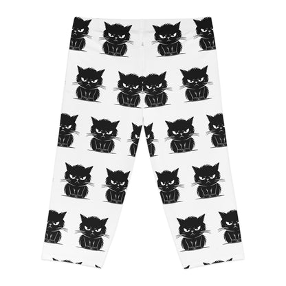 Angry Cat Women's Capri Leggings
