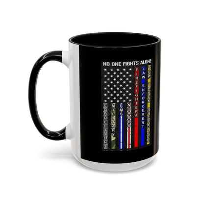 No One Fights Alone 2-Tone Coffee Mug