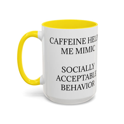 Socially Acceptable 2-Tone Coffee Mug