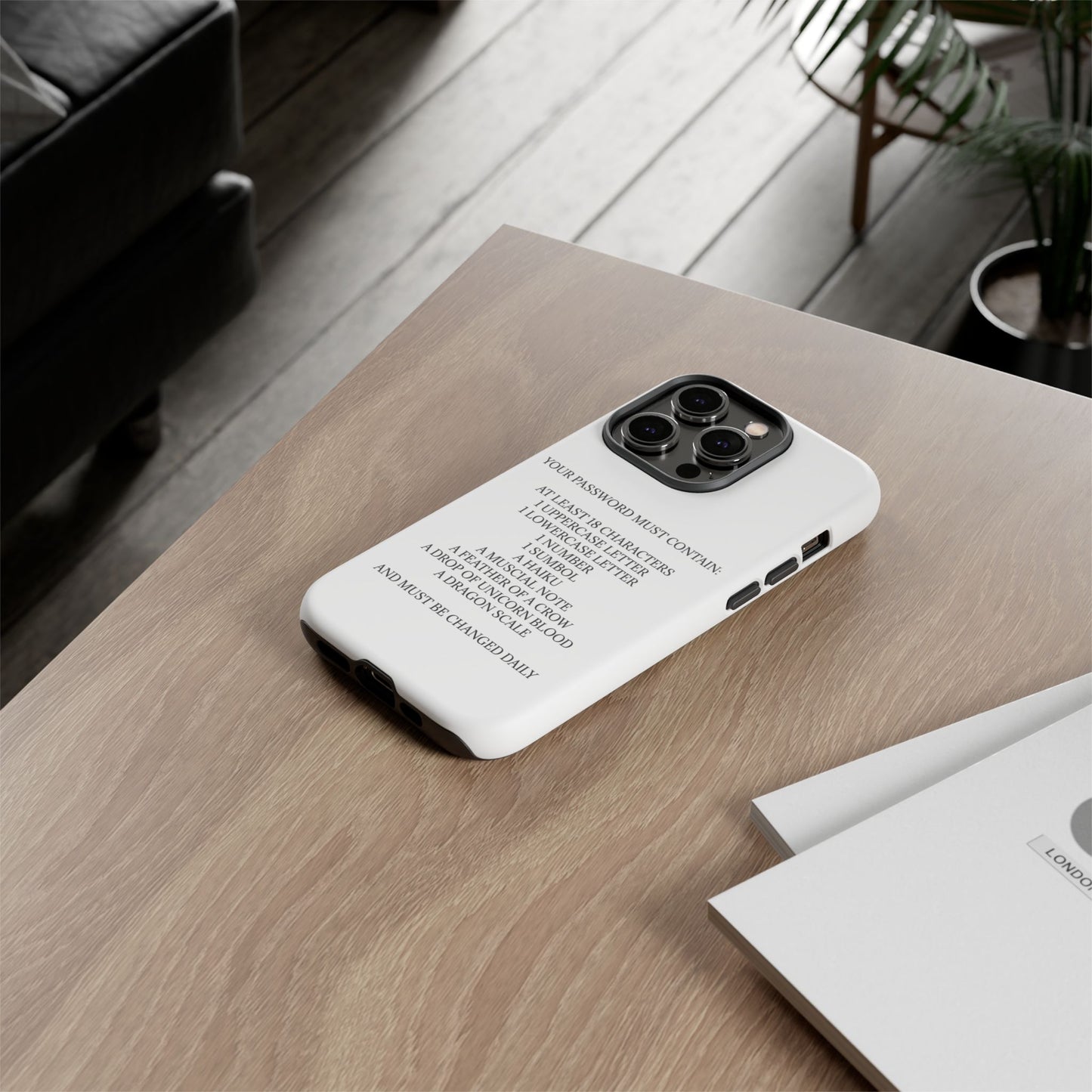 Password iPhone Case
