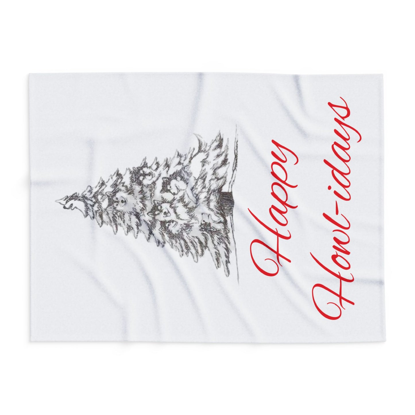Happy Howl-idays Arctic Fleece Blanket
