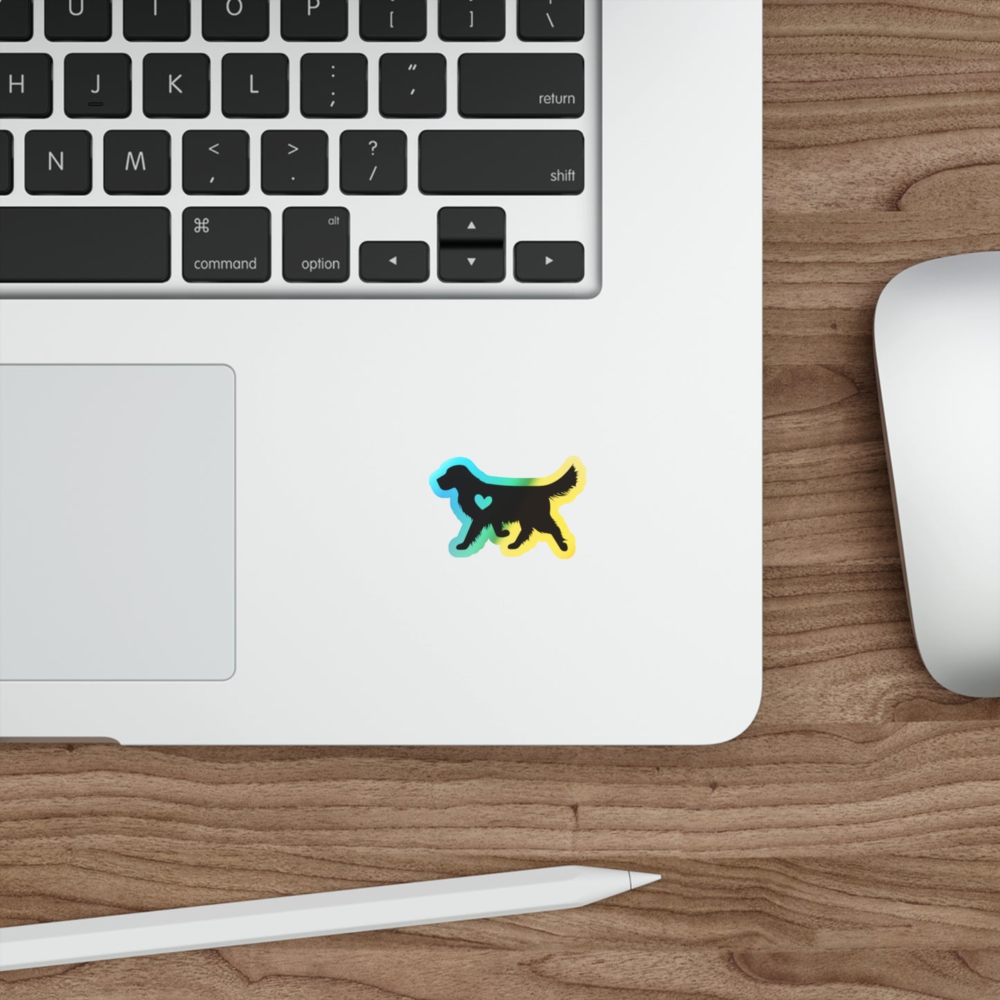 Heart Of Gold Holographic Sticker