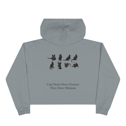 Cat Minions Women's Crop Hoodie