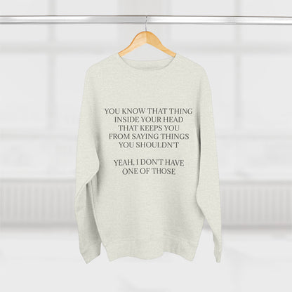 No Filter Unisex Crewneck Sweatshirt