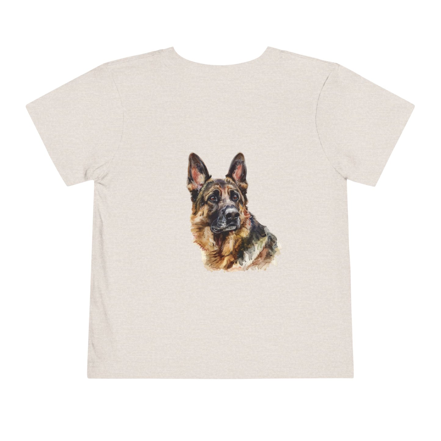 German Shepherd Head Toddler Unisex Short Sleeve Crewneck Tee