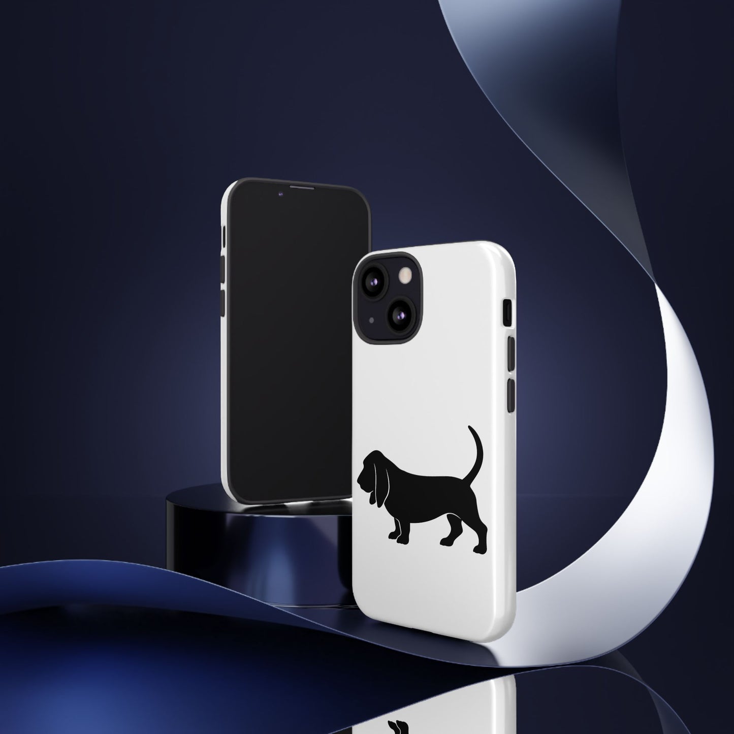 Basset Hound Silhouette iPhone Case