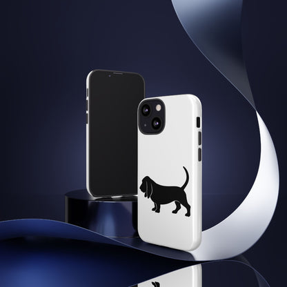 Basset Hound Silhouette iPhone Case