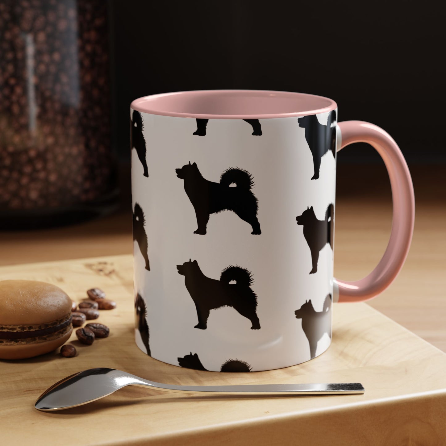 Malamute Silhouette 2-Tone Coffee Mug