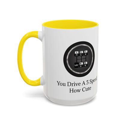 5 Speed How Cute 2-Tone Coffee Mug