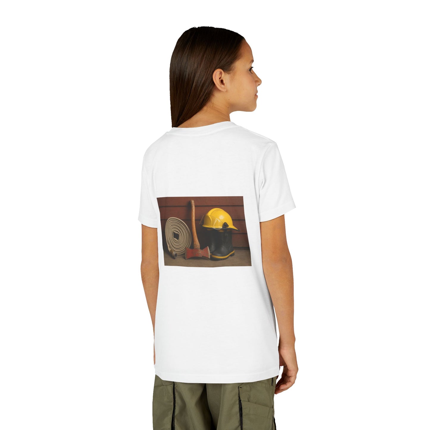 Fire/Rescue Appreciation Youth Unisex Short Sleeve Crewneck Tee