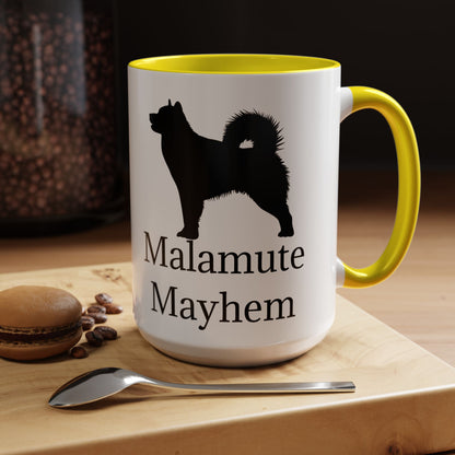 Malamute Mayhem 2-Tone Coffee Mug