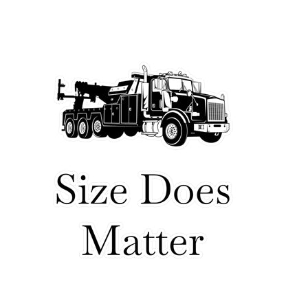 Size Does Matter Vinyl Decal