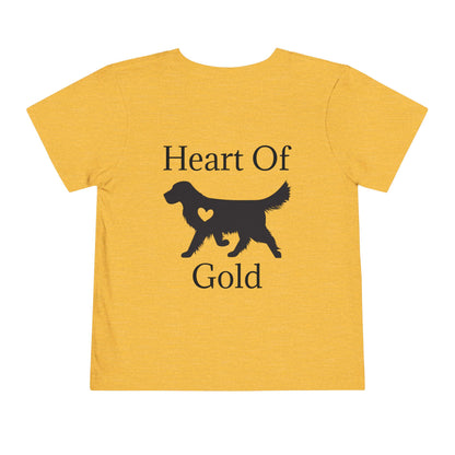 Heart Of Gold Toddler Unisex Short Sleeve Crewneck Tee
