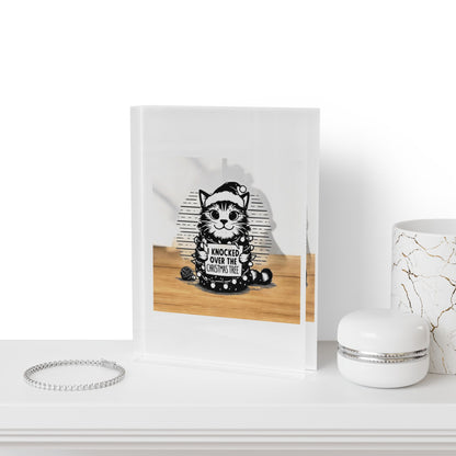 Naughty Cat Acrylic Photo Block