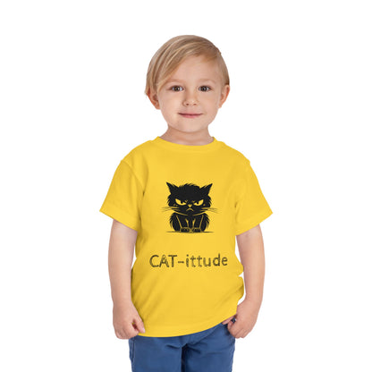 CAT-itude Toddler Unisex Short Sleeve Crewneck Tee