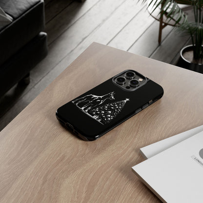 Doberman Christmas Tree iPhone Case