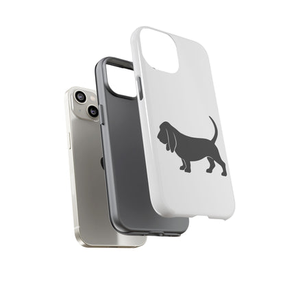 Basset Hound Silhouette iPhone Case