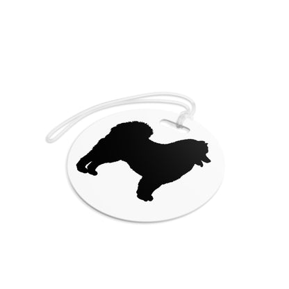 Samoyed Silhouette Luggage Tag